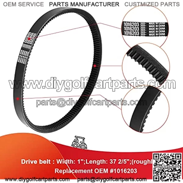 Club Car Clutch Drive Belt/Starter Generator Belt Kits for 1997-Up DS & 2004-Up Precedent Golf Cart with OHV Engine Replaces OEM #101916701, 1016203 - Image 4