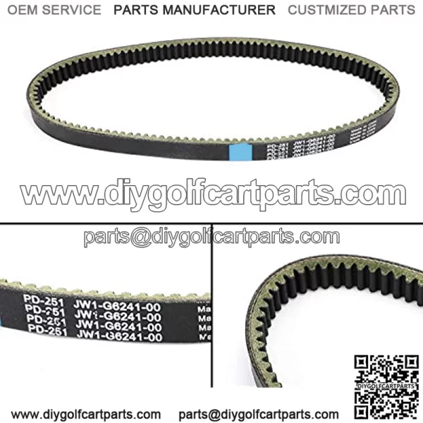 Golf Cart Drive Belt, Drive Transmission Belt V-belt Replacement fits for YDRA 2007-2013, YTF1 2009-2011, G29 2007-2012 - Image 4
