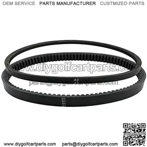 Drive Belt and Starter Belt, Fits for 4 Cycle Gas Golf Cart RXV TXT Cushman Express Marathon Medalist ST Vehicles Terrain 1994-2013,Replace 72054G01, 26414G01-Black
