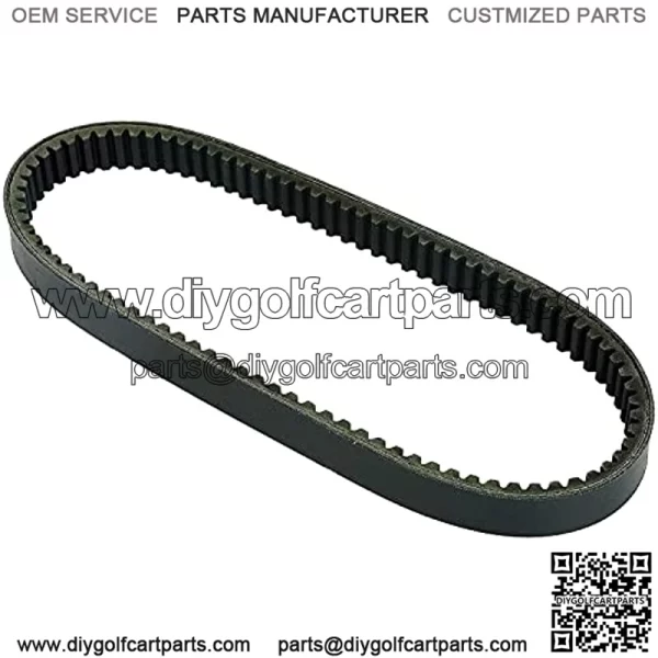 Clutch Drive Belt, Compatible with G1 2 Cycle 1976-1989 Gas Golf Cart, Replaces OEM# J10-46241-00 J10-46241-01 J10-46241-02 J17-46241-00, Black - Image 3