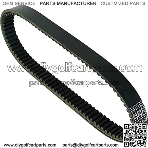 Clutch Drive Belt, Compatible with G1 2 Cycle 1976-1989 Gas Golf Cart, Replaces OEM# J10-46241-00 J10-46241-01 J10-46241-02 J17-46241-00, Black - Image 4