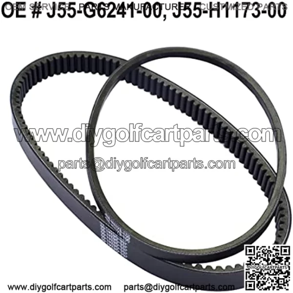 Replace for G2, G5, G8, G9, G14 G16 G22 Drive & Starter Belt Set Replace OE # J55-G6241-00, J55-H1173-00 - Image 2
