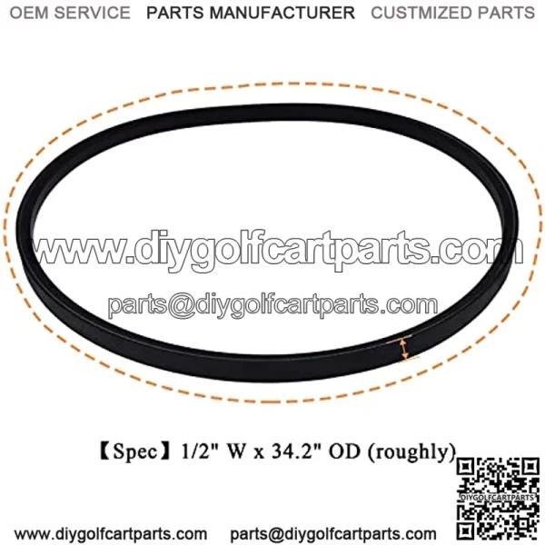Starter Generator Belt J10-81173-00 Compatible with G1 Golf Cart (2 -Cycle) Golf Cart - Image 2