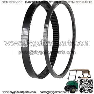 Golf Cart Medalist Clutch Drive Belt & Starter Belts for 4 Cycle Gas RXV TXT Cushman Express Marathon Medalist ST Vehicles Terrain 1994-2013, 72054G01 72024G01 72025G01 26414G01