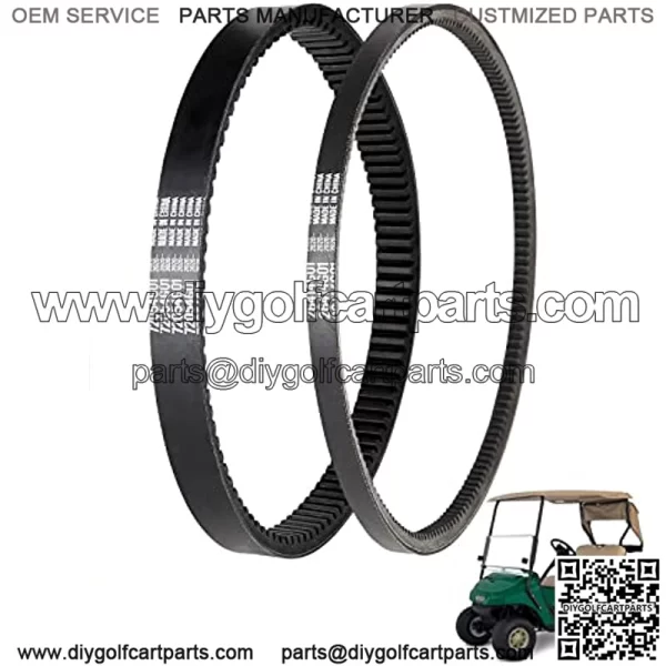 Golf Cart Medalist Clutch Drive Belt & Starter Belts for 4 Cycle Gas RXV TXT Cushman Express Marathon Medalist ST Vehicles Terrain 1994-2013, 72054G01 72024G01 72025G01 26414G01