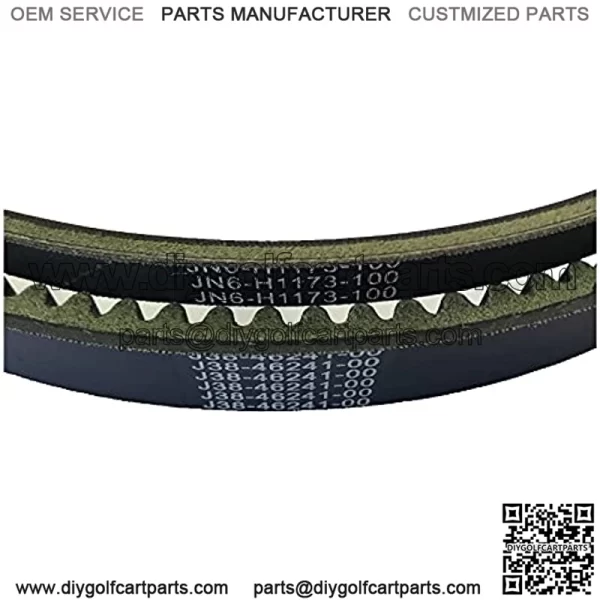 Golf Cart Accessories Drive Belt & Starter Generator Belt Kit fits G2-G22 G29 4-Cycle Gas Models #J55-G6241-00 J38-46241-00 JN6-H1173-00 - Image 3