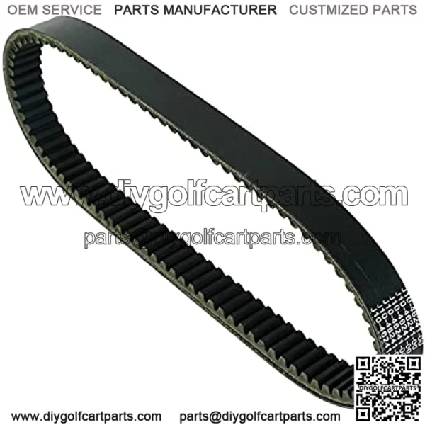 Clutch Drive Belt for 19761989 G1 2 Cycle Gas Golf Cart J104624100 Black drive belt - Image 2