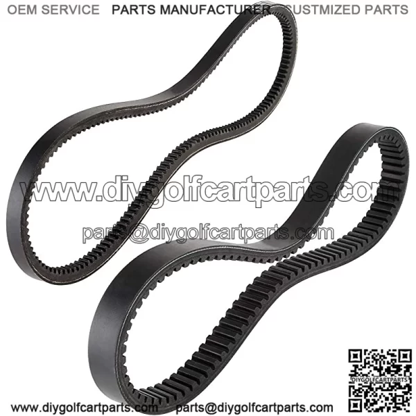 Clutch Drive Belt and Starter Generator Belt for TXT Medalist Marathon Workhorse 1994-Up 4 Cycle Gas Models OEM Part 72054-G01 26414-G01