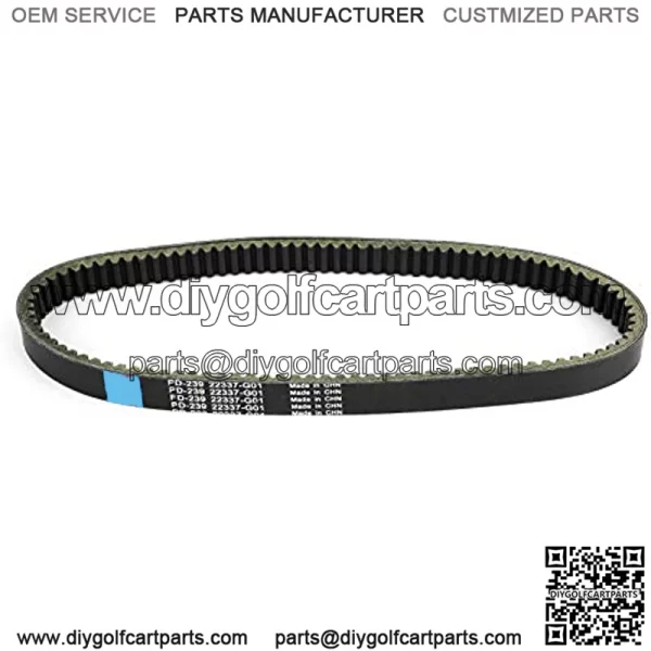 Motorcycle Drive Belt Fit for E-Z-G-O Elec Marathon 2-Cycle Gas Golf Cart 1989-1991 22337G1