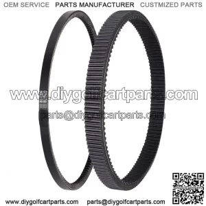 Golf Cart Starter Belt & Drive Belt for EZGO RXV TXT 2008-up 606136 606138
