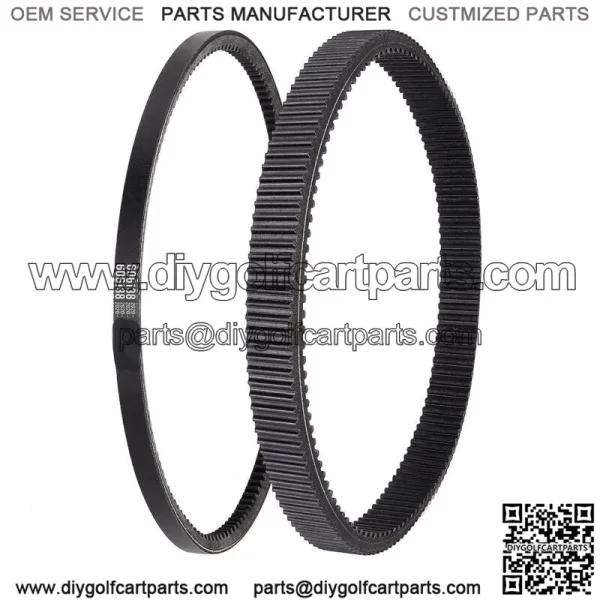 Golf Cart Starter Belt & Drive Belt for EZGO RXV TXT 2008-up 606136 606138