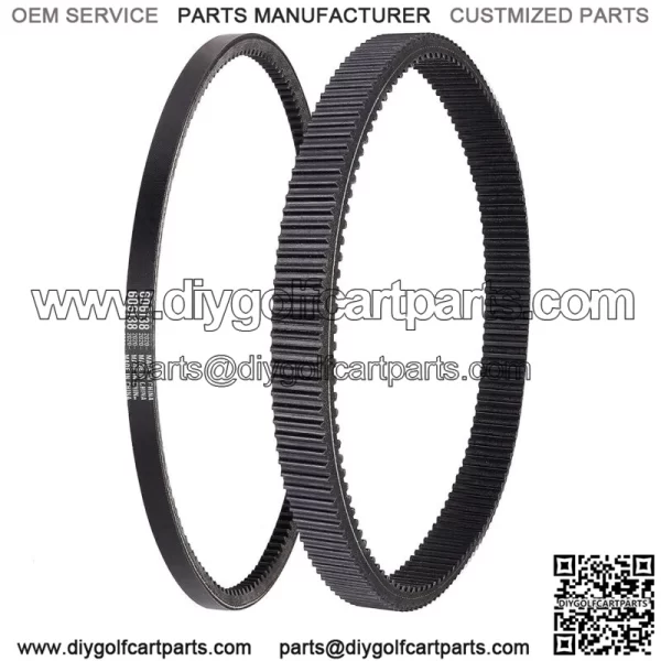 Golf Cart Starter Belt & Drive Belt for EZGO RXV TXT 2008-2011 606136 606138