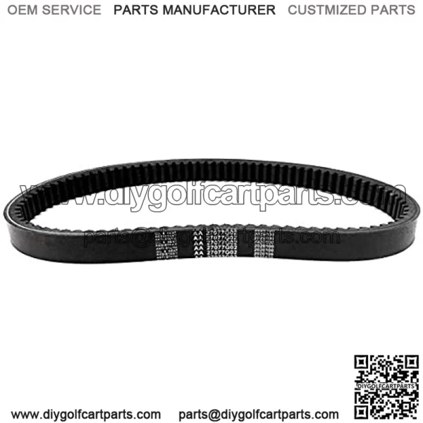 Drive Belt for EZGO Gas Cart 2 Cycle 92-93 Gas 4 Cycle 91-96 - 27077G01, 27077G02