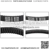 Clutch Drive Belt & Starter Generator Belt Kit for EZGO TXT, Medalist, Workhorse 1994-up Golf Cart with 295/350cc Robin Engines, OEM 72054G01 72024G01 72025G01 26414G01 630587 - Image 5