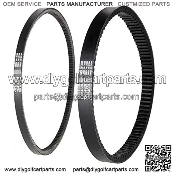 Golf Cart Clutch Drive Belt + Starter Generator Belt for EZGO TXT 4 Cycle Gas 1994-UP Golf Cart 72054G01, 72024G01, 72025G01, 26414G01 - Image 2