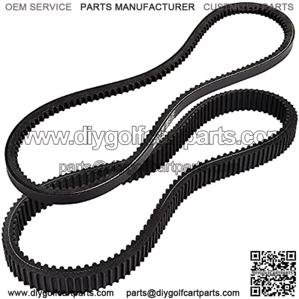Golf Cart Clutch Drive Belt w/Starter Generator Belt for EZGO TXT RXV 2010 UP with Kawasaki Engine,OEM# 618630, 606138, 16548G1 - Image 5