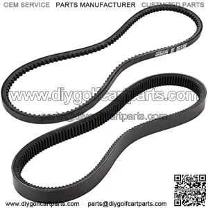 Clutch Drive Belt & Starter Generator Belt Kit for Club Car DS 1997-up, Club Car Precedent 2004-up Gas Golf Cart, Replace OEM 101916701 1016203