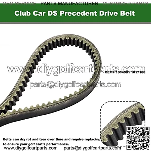Golf Cart Drive Belt for Club Car DS Precedent 1014081 1017188 - Image 2