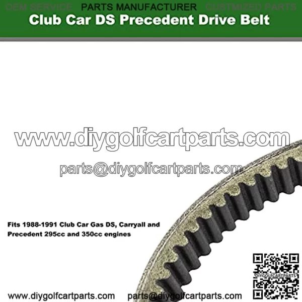 Golf Cart Drive Belt for Club Car DS Precedent 1014081 1017188 - Image 4