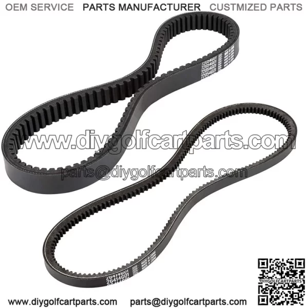Golf Cart Clutch Drive Belt & Starter Generator Belt for EZGO TXT 94-up 4 Cycle