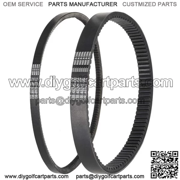 Golf Cart Clutch Drive Belt+Starter Generator Belt for Yamaha G2-G29 Drive Gas - Image 3