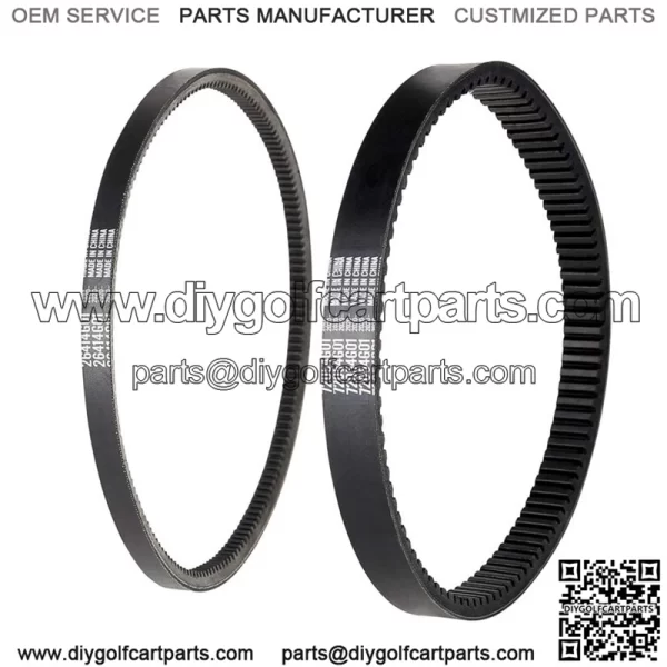 Golf Cart Clutch Drive Belt+Starter Generator Belt for EZGO TXT 4 Cycle 1994+