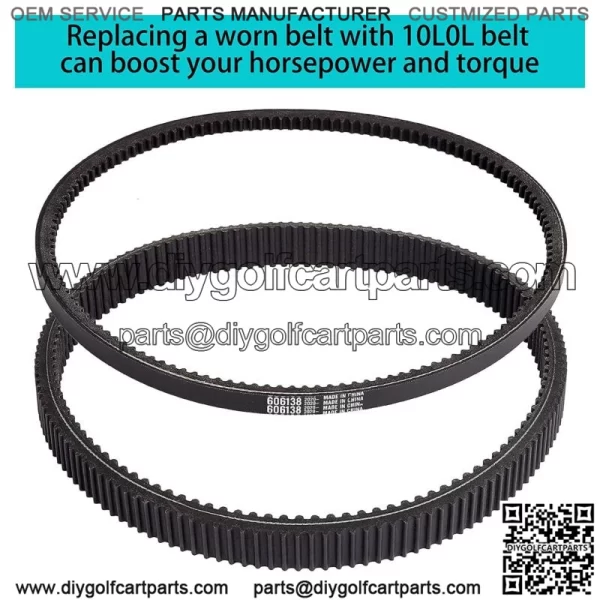 Golf Cart Clutch Drive Belt+Starter Generator Belt for EZGO RXV TXT Workhorse ST - Image 3