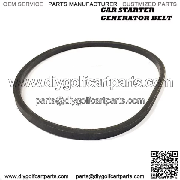 Club Car Starter Generator Belt For 1997-Up 2014+ DS/Precedent Golf Cart Black