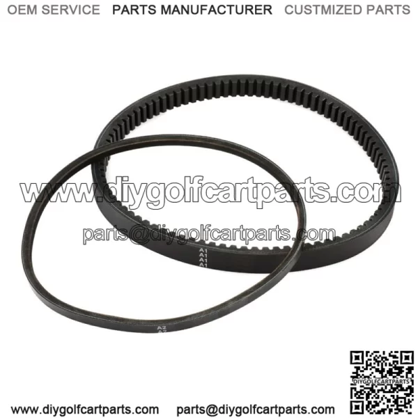 NEW For 1994-UP EZGO 4 Cycle Gas Golf Cart Starter Generator Drive Belt Set - Image 2
