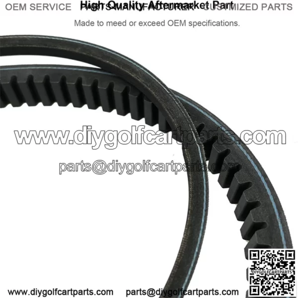 Drive Starter Generator Belt Set Fit for EZGO Gas Golf Cart 94-13 4Cycle TXT RXV - Image 3