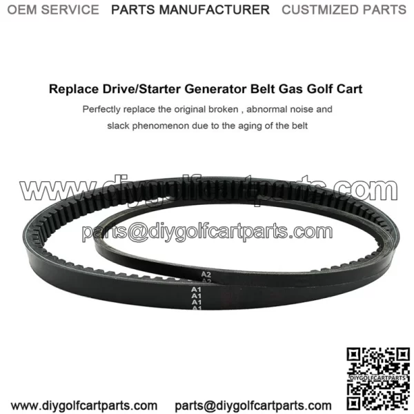 Fit for EZGO 4 Cycle Gas Golf Cart RXV Express Drive Starter Generator Belt Set - Image 4