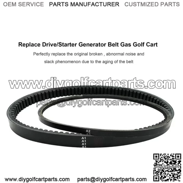 Drive Starter Generator Belt Fit for EZGO 4 Cycle Gas Golf Cart Cushman Marathon - Image 3