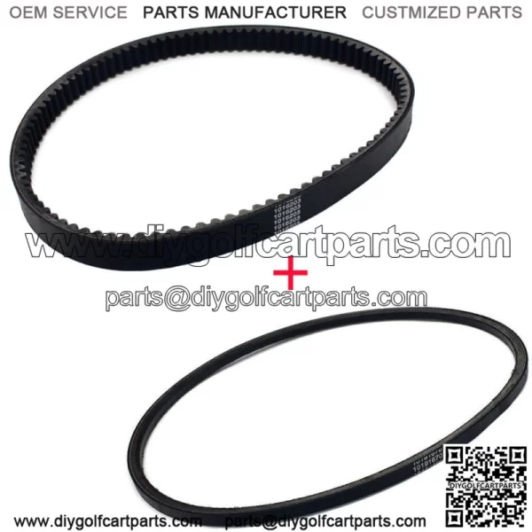Drive Belt & Starter Generator Belt for Club Car DS 97-22 Precedent Gas Golf Car