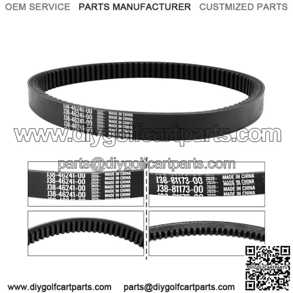 Golf Cart Drive & Starter Generator Belt for Yamaha G2-G29 4-Cycle J55... - Image 3