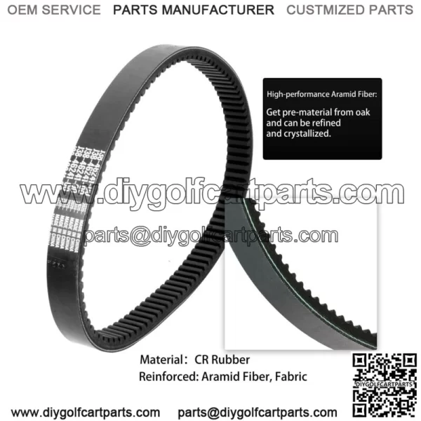 Golf Cart Drive & Starter Generator Belt for Yamaha G2-G29 4-Cycle J55... - Image 5