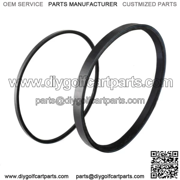 2PCS CLUB CAR STARTER GENERATOR DRIVE BELT For 1997+ DS & PRECEDENT 101916701