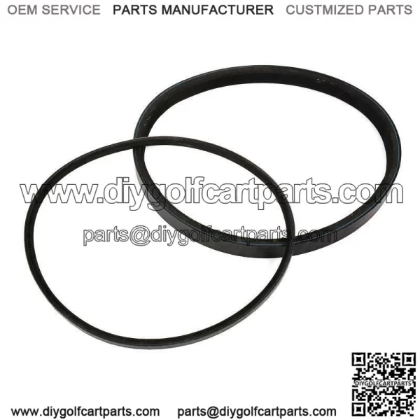 2PCS CLUB CAR STARTER GENERATOR DRIVE BELT For 1997+ DS & PRECEDENT 101916701 - Image 4