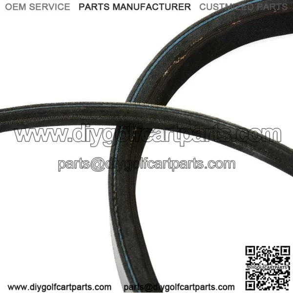 2PCS CLUB CAR STARTER GENERATOR DRIVE BELT For 1997+ DS & PRECEDENT 101916701 - Image 5