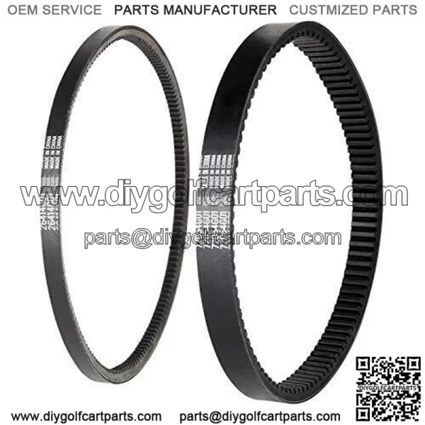 Golf Cart Clutch Drive & Starter Belts Kit for EZGO TXT Medalist Workho... - Image 4