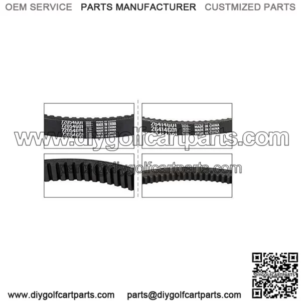 Golf Cart Clutch Drive & Starter Belts Kit for EZGO TXT Medalist Workho... - Image 5
