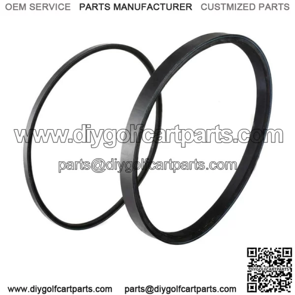 Club Car Starter Generator & Drive Belt Set For 1997-UP DS Precedent 101916701 - Image 2