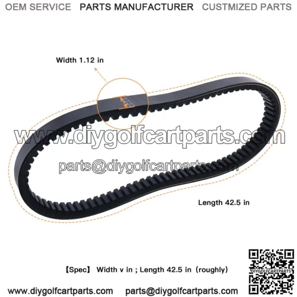 New ListingDrive&Generator Belt 72025-G01 72025G01 72024G01 630587 for EZGO 1994+ Golf Cart - Image 4