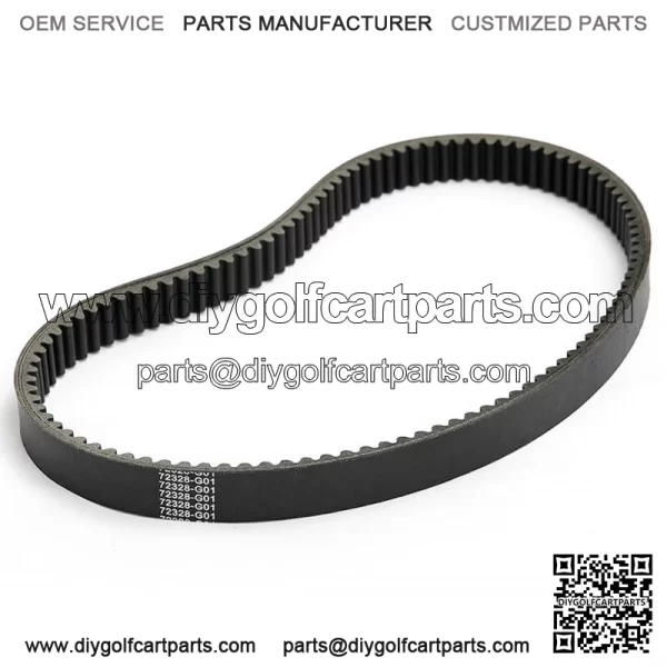 Golf Cart Clutch Drive Belt 72328-G01 for EZGO Gas 4-cycle 91-09 1-1/8"W x 41"OD