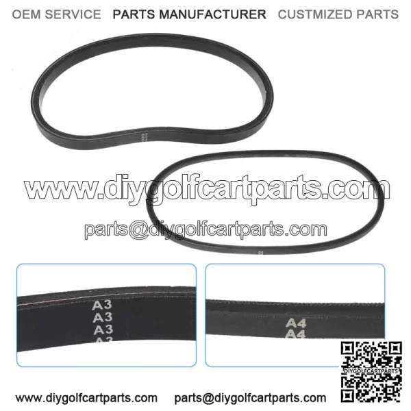Rubber Starter Generator Drive Belt Kit for Club Car Golf Cart 101916701 1016203