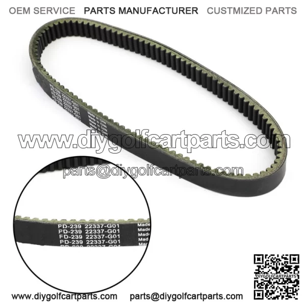 Drive Belt fit for E-Z-GO Elec Marathon 2-Cycle Gas Golf Cart 1989-1991 22337G1