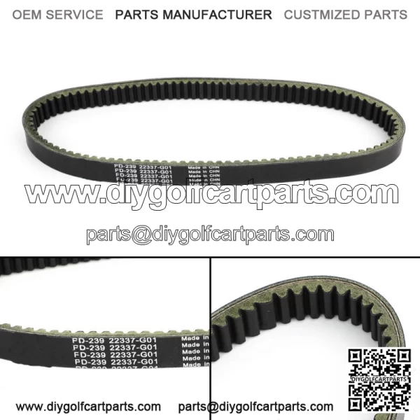 Drive Belt fit for E-Z-GO Elec Marathon 2-Cycle Gas Golf Cart 1989-1991 22337G1 - Image 2