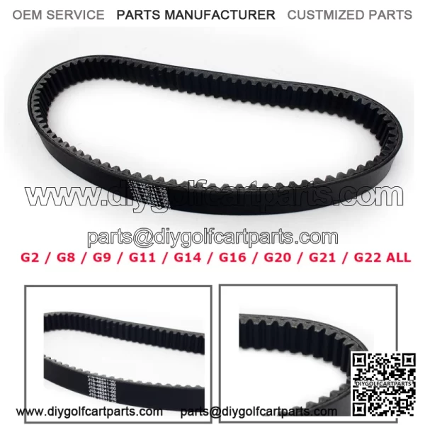 Drive Belt for Yamaha Golf Cart G2A G8A G9A G16 G20 G21 G22 G29 fit J55-G6241-00