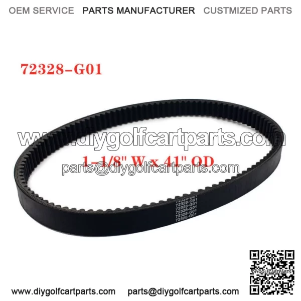 New Listing1-1/8"W x 41"OD Clutch Drive Belt for EZGO Golf Cart Gas 4 Cycle 91-09 72328-G01