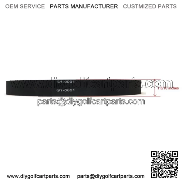 Drive Belt for 1967-1989 Harley-Davidson 2 Cycle Golf Cart High Performance Gas - Image 2