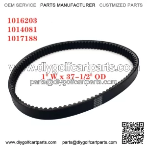 Clutch Drive Belt 1"W x 37-1/2"OD for Club Car Golf Car Precedent 04-22 DS Gas